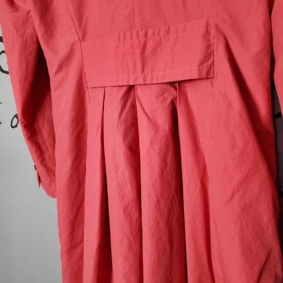 The Tower Collection by London Fog Hot Pink Trench Coat, S - Picture 5 of 10